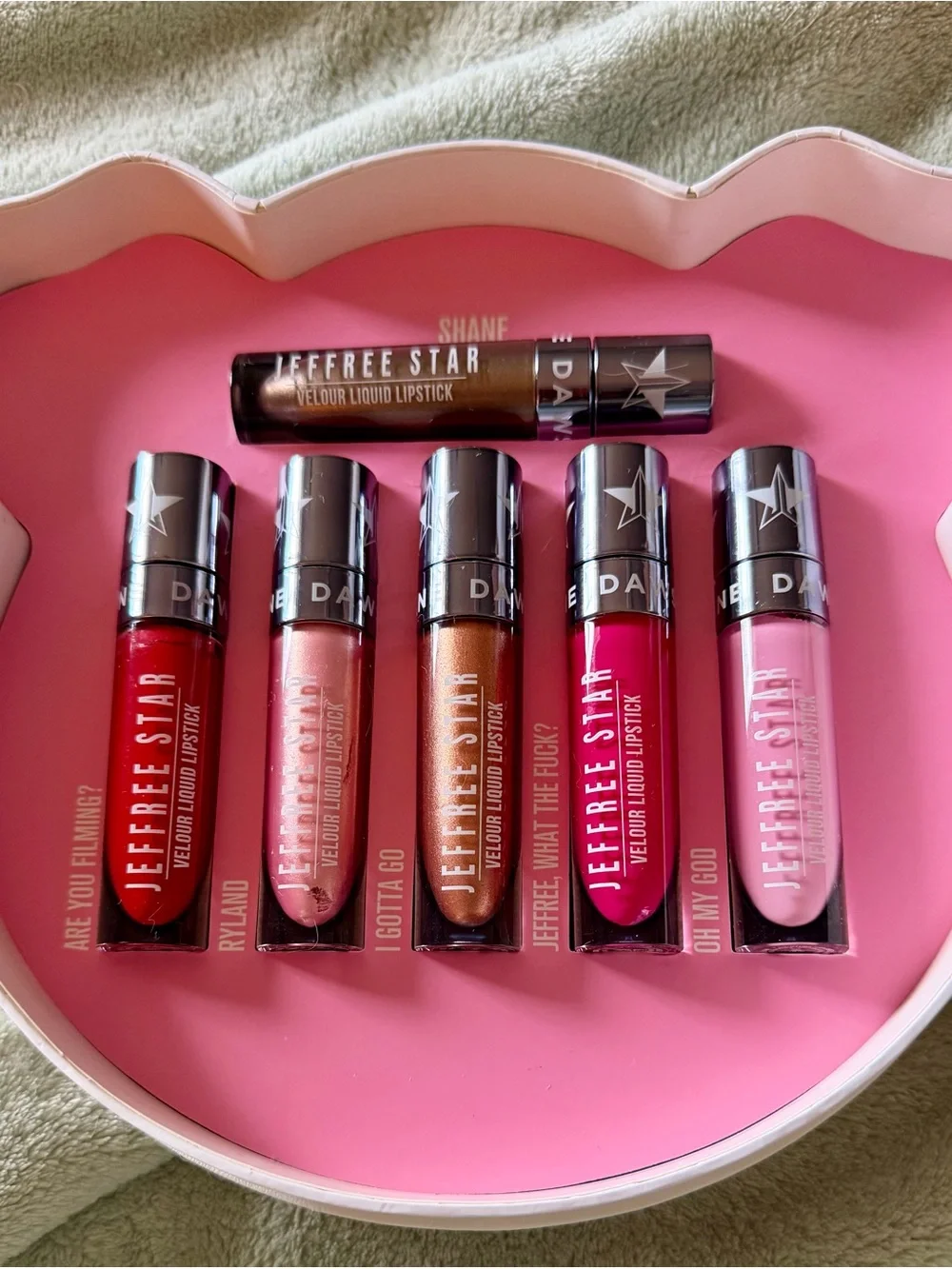 Jeffree Star x Shane Dawson Full Size Velour Liquid Lipstick Pig Set